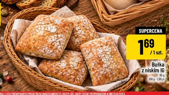 Bułka z niskim IG promocja w POLOmarket