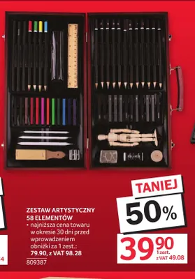 Zestaw artystyczny 58 elementów promocja w Selgros
