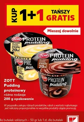 Pudding proteinowy waniliowy Zott promocja w Kaufland