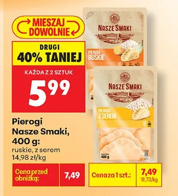 Pierogi z serem promocja w Biedronka