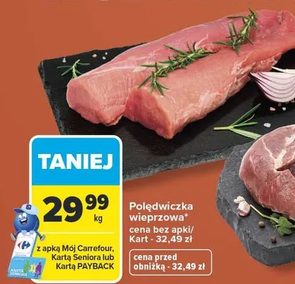 Polędwiczka wieprzowa promocja w Carrefour Market