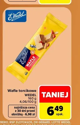 Wafle torcikowe E.Wedel promocja w Carrefour