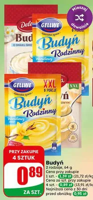 Budyń Rodzinny Gellwe promocja w Dino