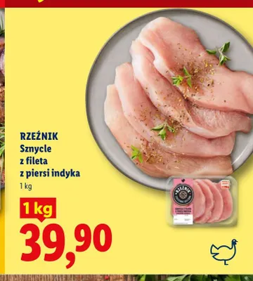 Sznycle z fileta z piersi indyka Rzeźnik promocja w Lidl