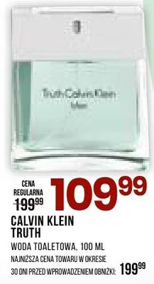 Woda toaletowa Calvin klein truth woman promocja w Drogerie Natura