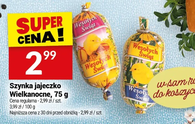 Szynka jajeczko Wielkanocne promocja w Twój Market