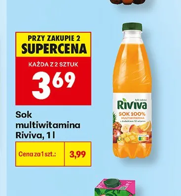 Sok multiwitamina Riviva promocja w Biedronka