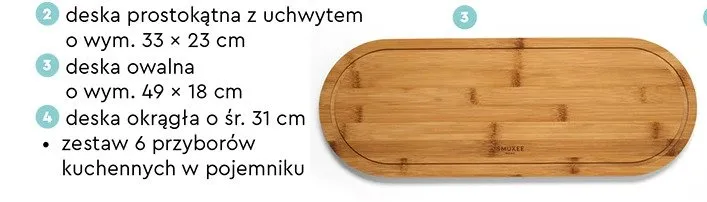 Deska owalna 49x18 cm promocja w Biedronka