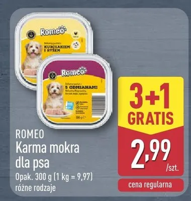 Karma mokra dla psa promocja w Aldi