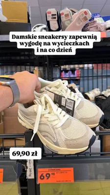 Sneakersy damskie promocja w Biedronka