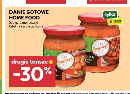 Danie gotowe Pulpety w sosie pomidorowym Home Food promocja w Stokrotka