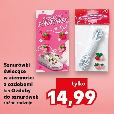 Sznurówki i ozdoby do sznurówek promocja w Kaufland