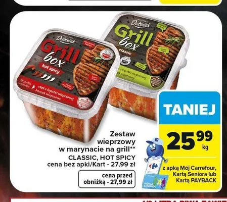 Zestaw wieprzowy w marynacie na grill Classic promocja w Carrefour