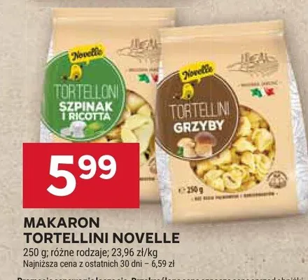 Makaron tortelloni promocja w Stokrotka