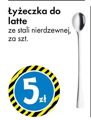 Łyżeczka do latte ze stali nierdzewnej promocja w Tedi