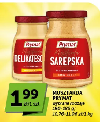 Musztarda Delikatesowa Prymat promocja w Groszek