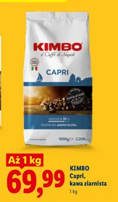 Kawa ziarnista Kimbo Capri promocja w Lidl