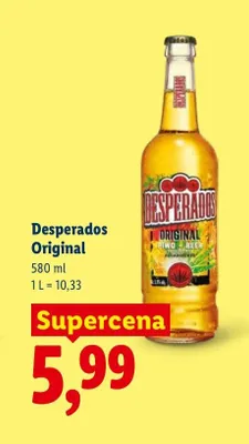 Piwo Desperados Original promocja w Lidl