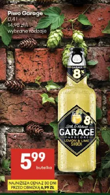 Piwo Garage Hardcore Lemon & Lime Shock promocja w Delikatesy Centrum