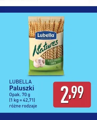 Paluszki Lubella Natures promocja w Aldi