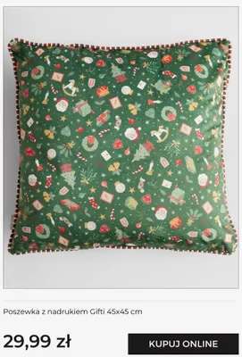 Poszewka z nadrukiem Gifti 45x45 cm home & you promocja w home&you