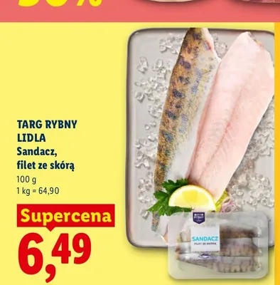 Sandacz filet ze skórą Targ Rybny Lidla promocja w Lidl