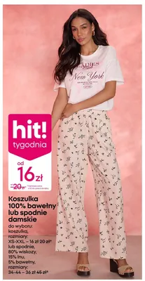Koszulka damska 100% bawełny promocja w Pepco