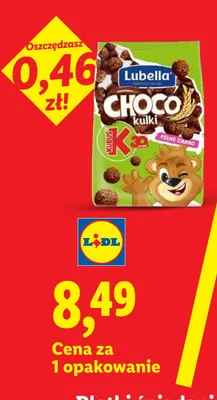 Płatki śniadaniowe choco kulki pełne ziarno promocja w Lidl