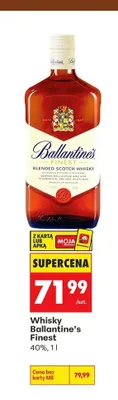 Whisky Ballantine's Finest promocja w Biedronka