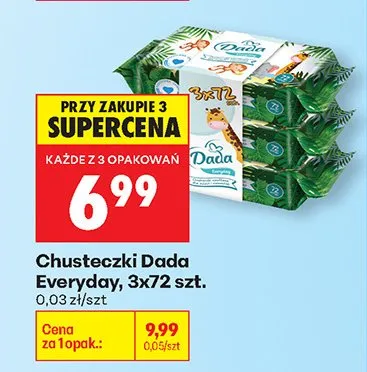 Chusteczki Everyday promocja w Biedronka