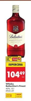 Whisky Ballantine's Finest 40% promocja w Biedronka
