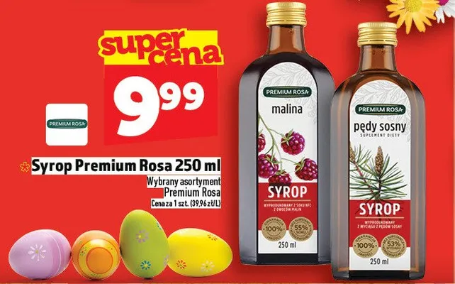Syrop premium rosa malina promocja w TOPAZ