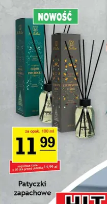 Patyczki zapachowe Bellumi Cedar Patchouli promocja w Gram Market