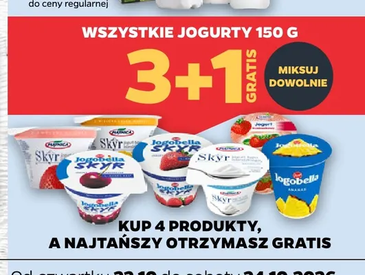 Jogurty 150 g promocja w Netto