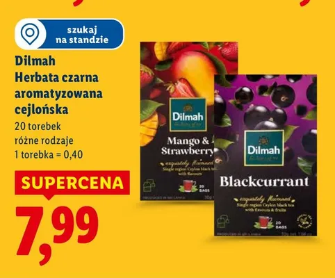 Herbata Dilmah czarna aromatyzowana cejlońska, różne rodzaje promocja w Lidl