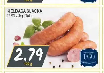 Kiełbasa śląska Tako promocja w Słoneczko