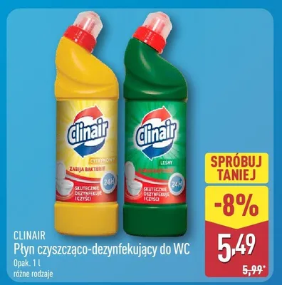 Żel czyszcząco-dezynfekujący do WC promocja w Aldi