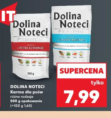 Karma dla psów Dolina Noteci z jagnięciną promocja w Kaufland