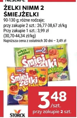 Żelki nimm 2 śmiejżelki promocja w Stokrotka