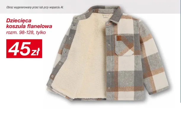 Dziecięca koszula flanelowa promocja w KiK