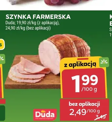 Szynka farmerska Duda promocja w Stokrotka
