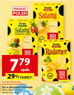 Ser w plastrach, wybrane rodzaje promocja w Auchan
