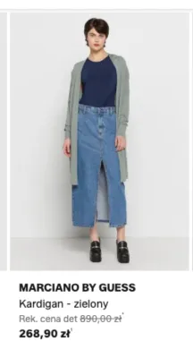 Kardigan Marciano by Guess zielony promocja w Lounge by Zalando