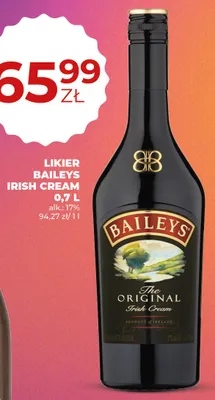 Likier Baileys Irish Cream promocja w Duży Ben