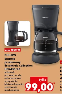 Ekspres przelewowy Essentials Collection HD7430/90 promocja w Kaufland