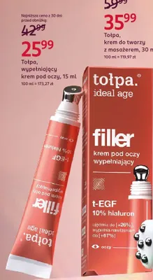 Wypełniający krem pod oczy Tołpa ideal age filler promocja w Rossmann