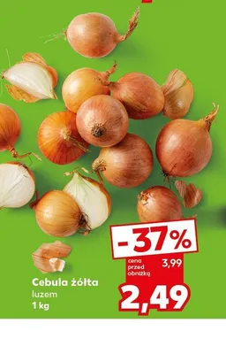 Cebula żółta luzem promocja w Kaufland