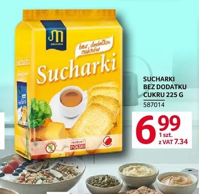 Sucharki bez dodatku cukru Mamut promocja w Selgros