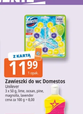 Zawieszki do wc Domestos Power 5 Lavender promocja w Leclerc