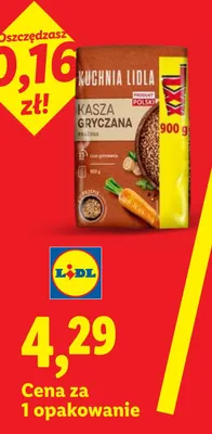 Kasza gryczana prażona Kuchnia Lidla promocja w Lidl